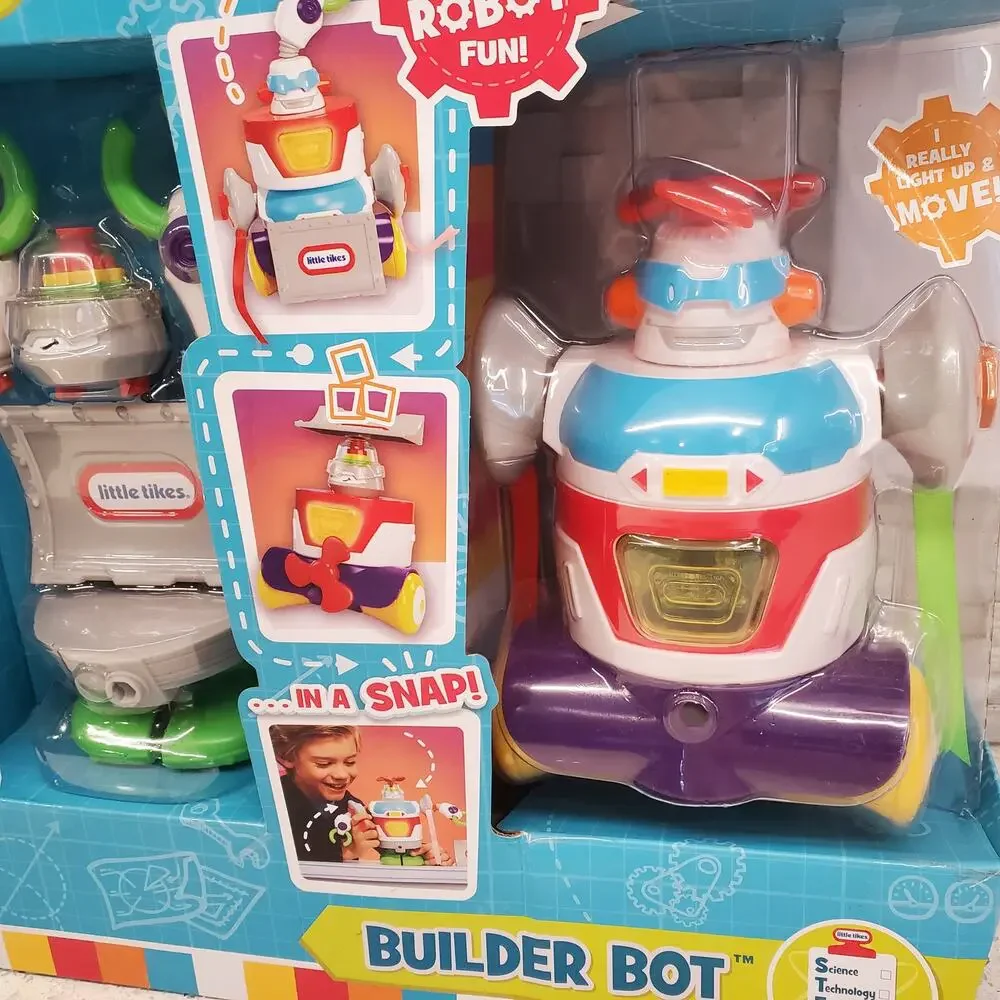 Little Tikes Stem Jr Builder Bot Robot Playset Hands On Educational Toy NEW